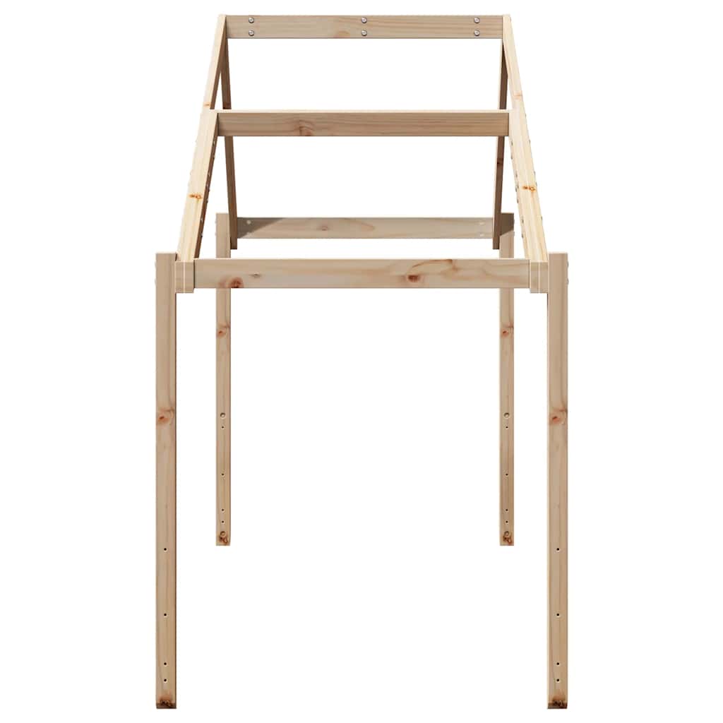 stel til husseng 213x85,5x144,5 cm massivt fyrretræ