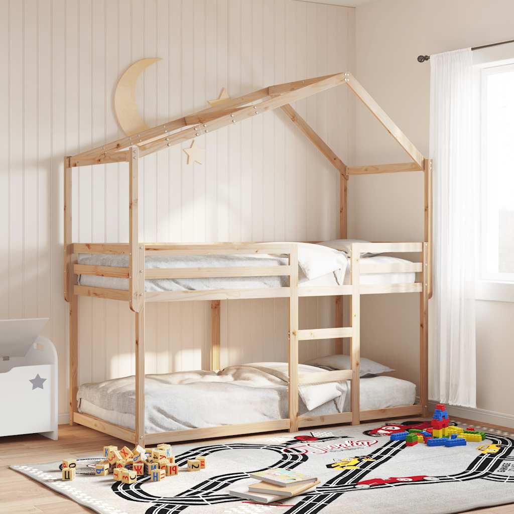 stel til husseng 213x85,5x144,5 cm massivt fyrretræ