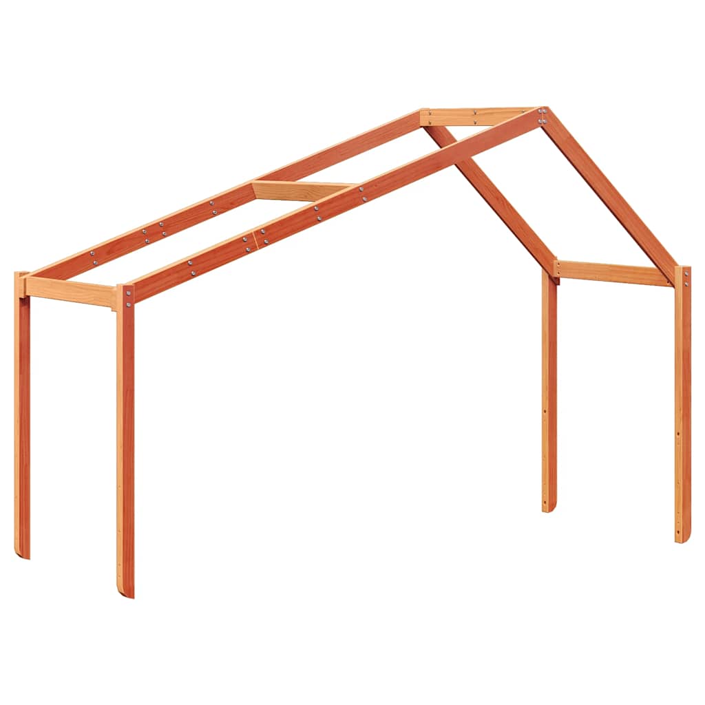 stel til husseng 213x85,5x144,5 cm massivt fyrretræ gyldenbrun