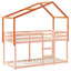 stel til husseng 213x85,5x144,5 cm massivt fyrretræ gyldenbrun