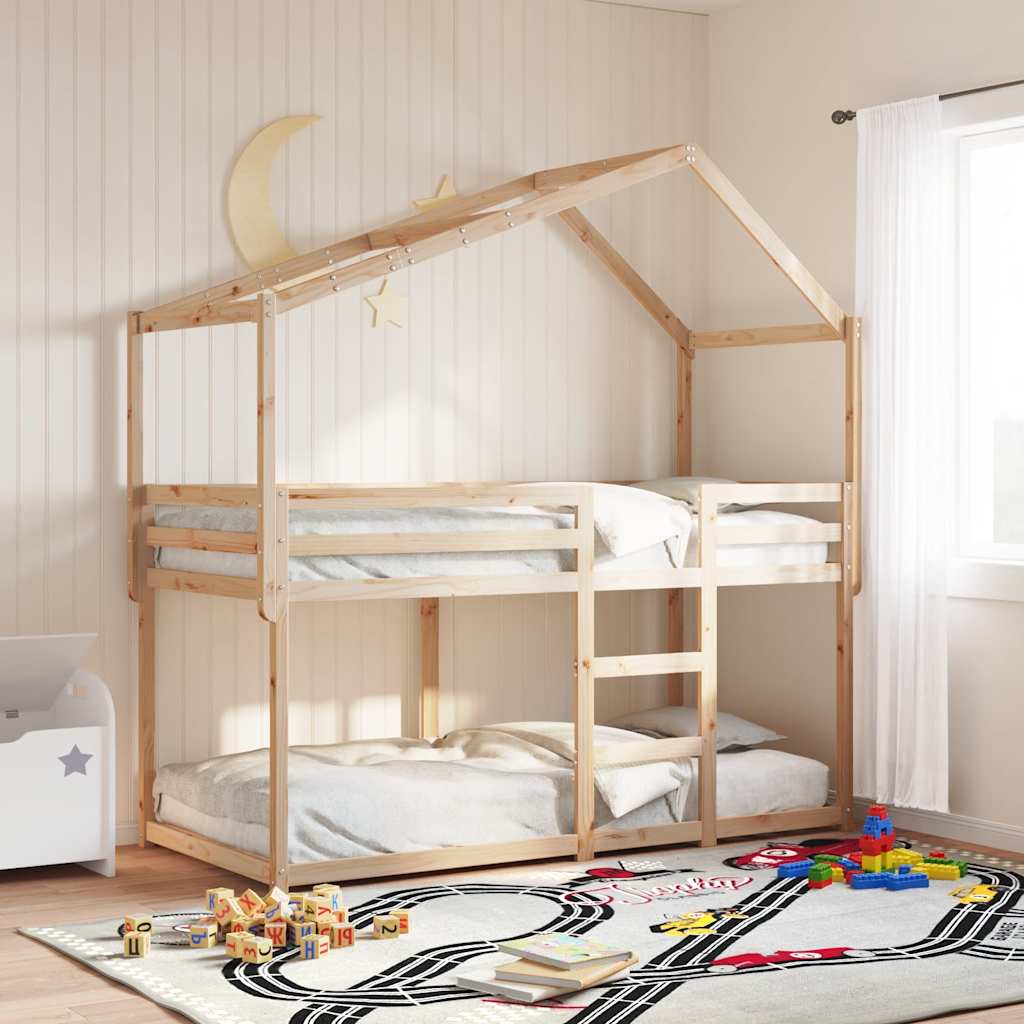stel til husseng 203x95,5x142 cm massivt fyrretræ