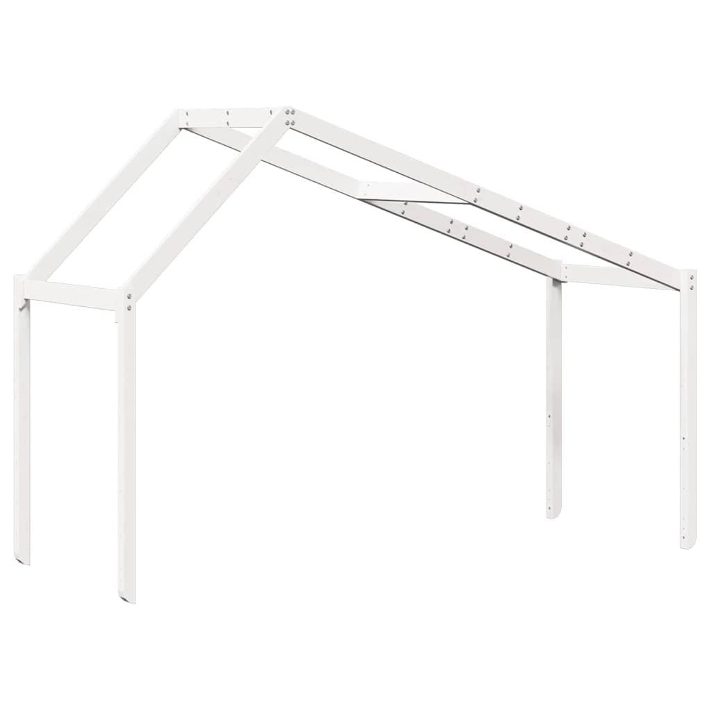 stel til husseng 203x95,5x142 cm massivt fyrretræ hvid