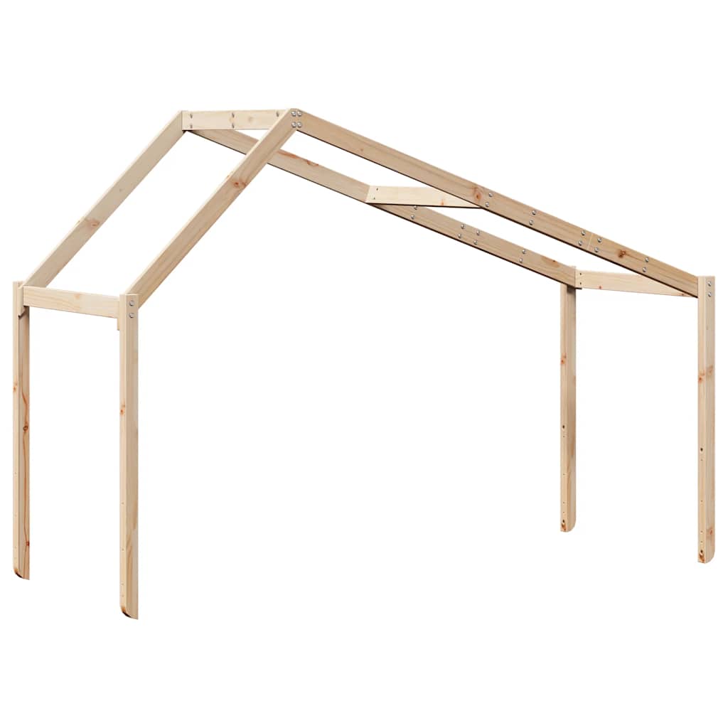 stel til husseng 203x80,5x142 cm massivt fyrretræ