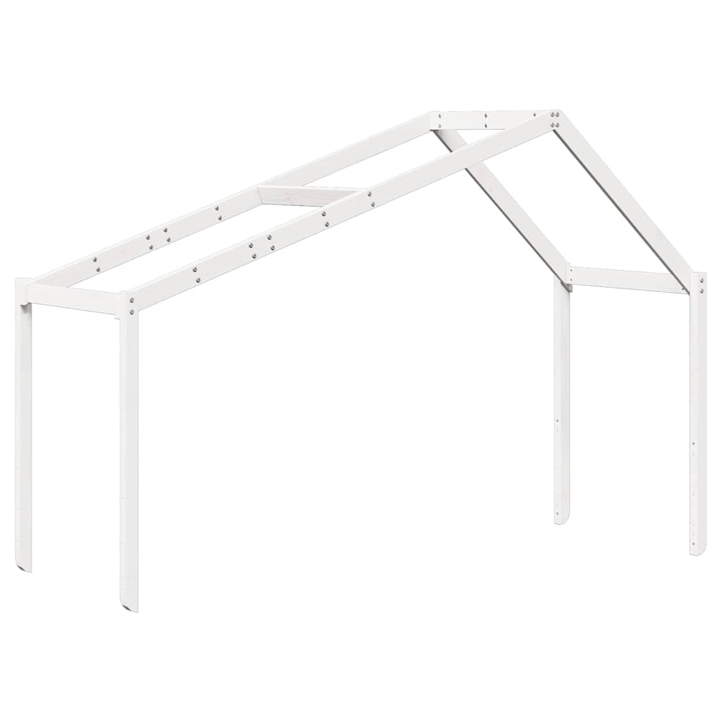stel til husseng 203x80,5x142 cm massivt fyrretræ hvid