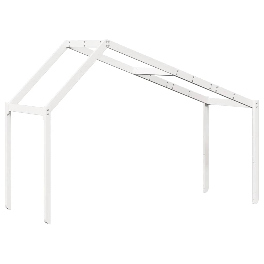 stel til husseng 203x80,5x142 cm massivt fyrretræ hvid