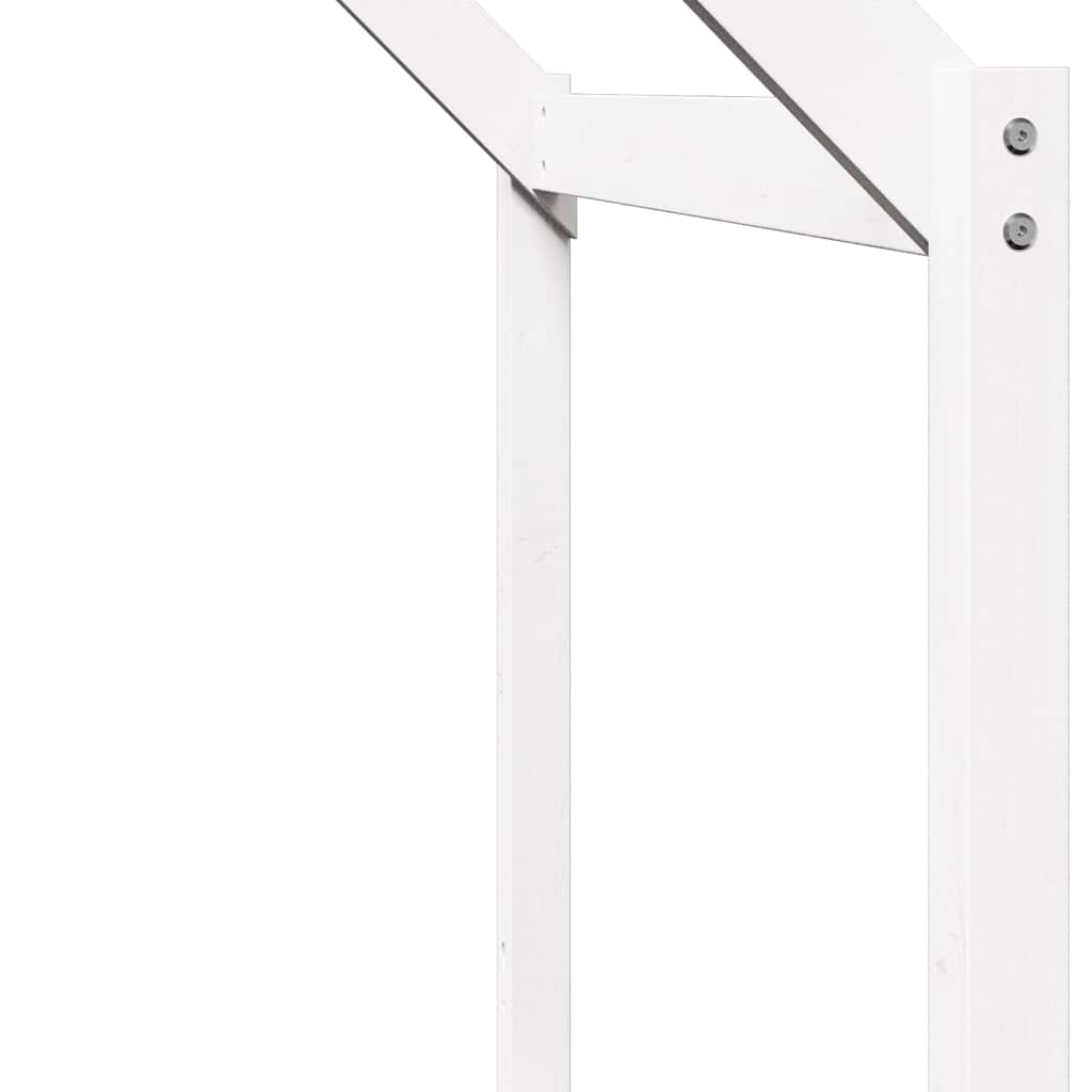 stel til husseng 203x80,5x142 cm massivt fyrretræ hvid