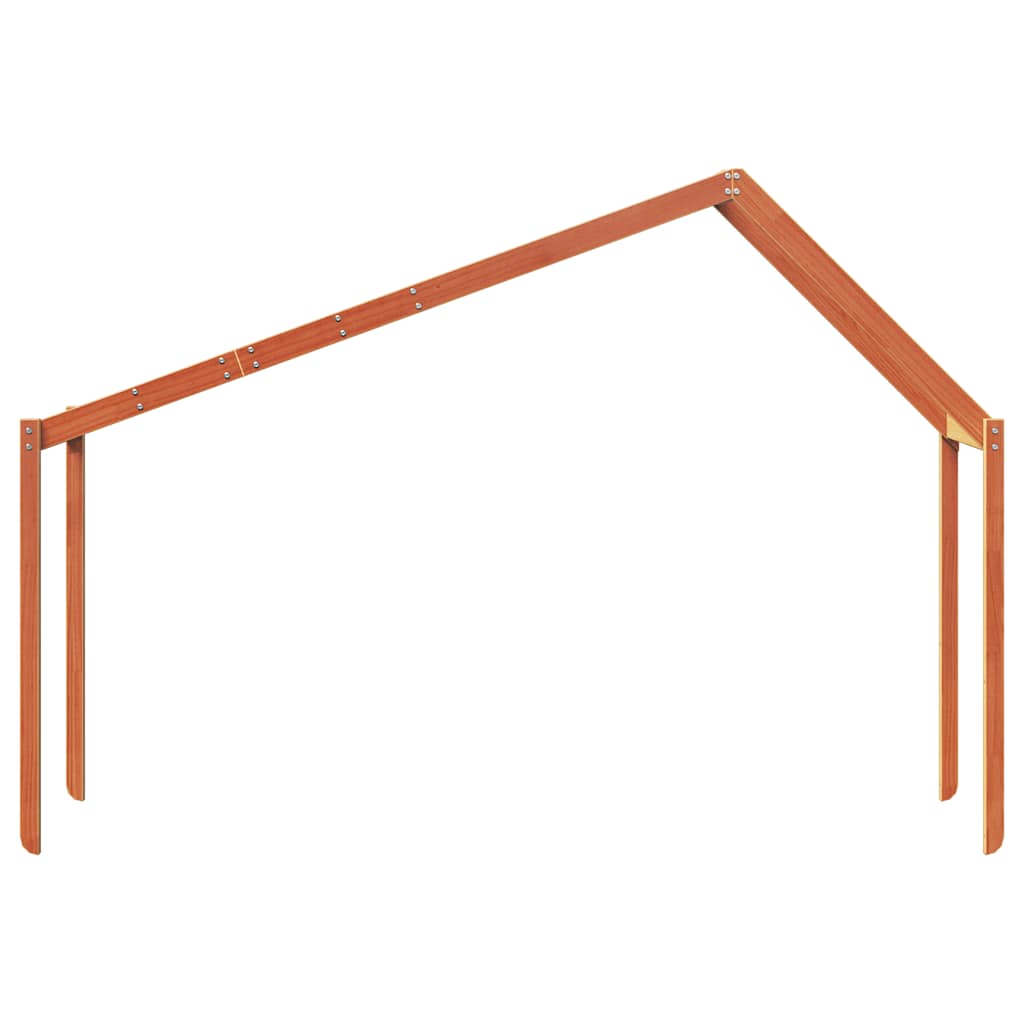 stel til husseng 203x80,5x142 cm massivt fyrretræ gyldenbrun