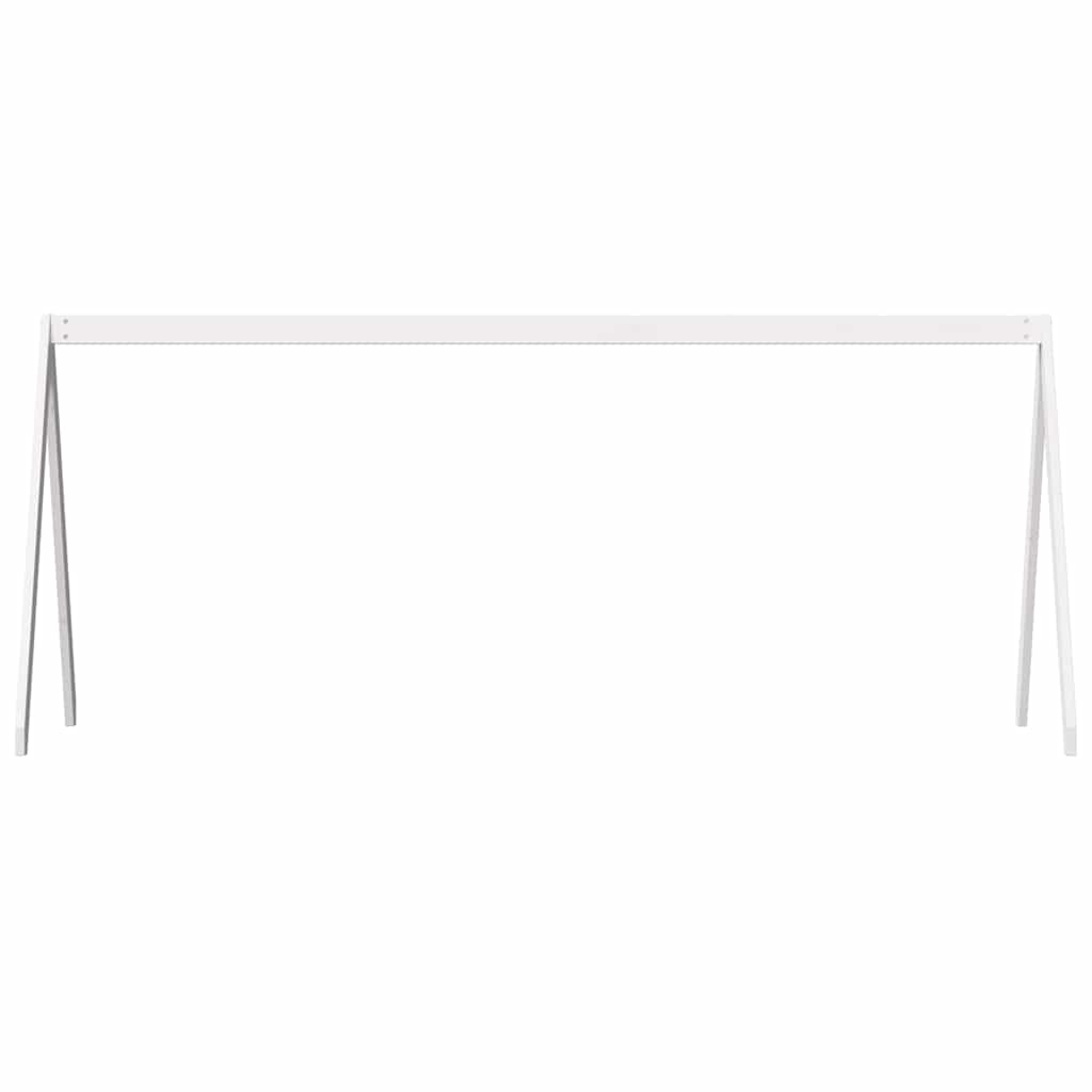 stel til husseng 209x95,5x88 cm massivt fyrretræ hvid