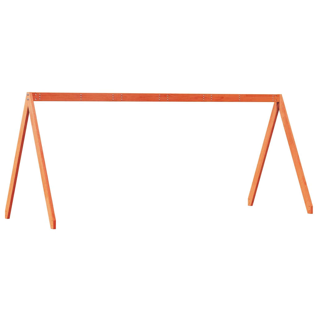 stel til husseng 209x95,5x88 cm massivt fyrretræ gyldenbrun