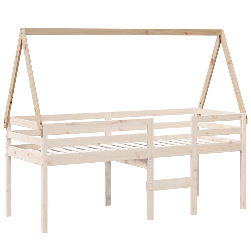 stel til husseng 209x85,5x88 cm massivt fyrretræ