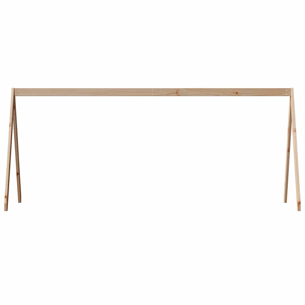 stel til husseng 209x85,5x88 cm massivt fyrretræ
