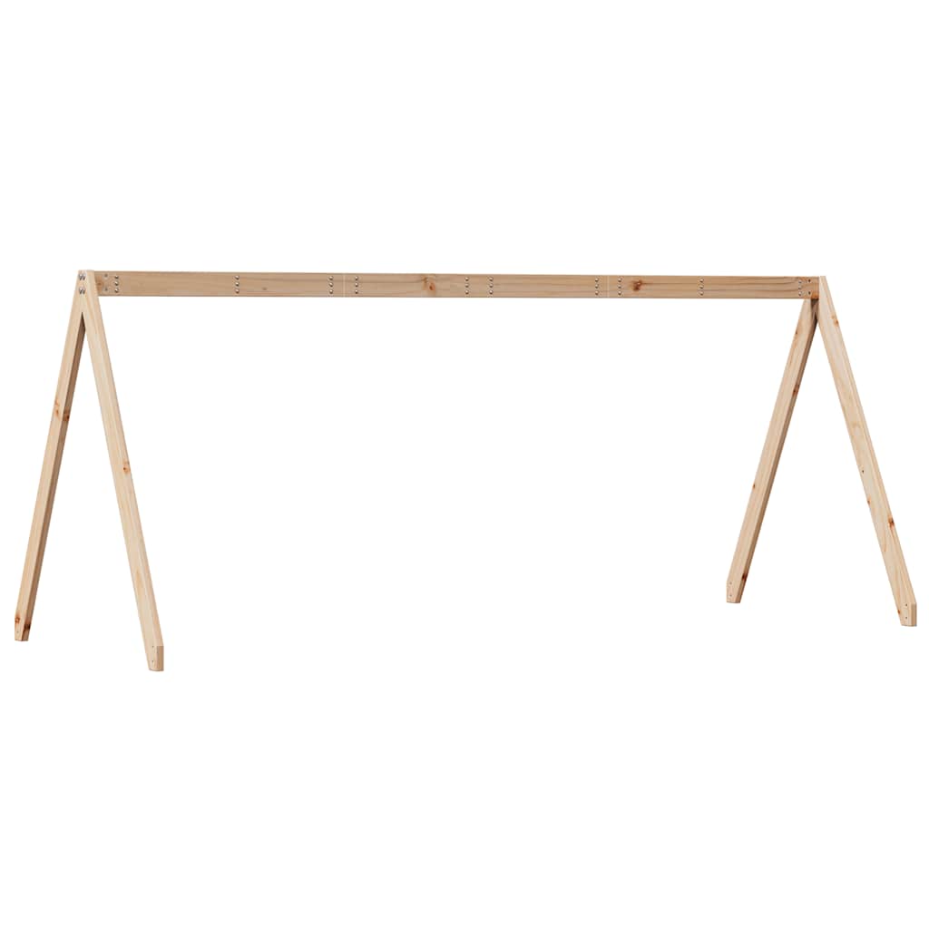 stel til husseng 209x85,5x88 cm massivt fyrretræ