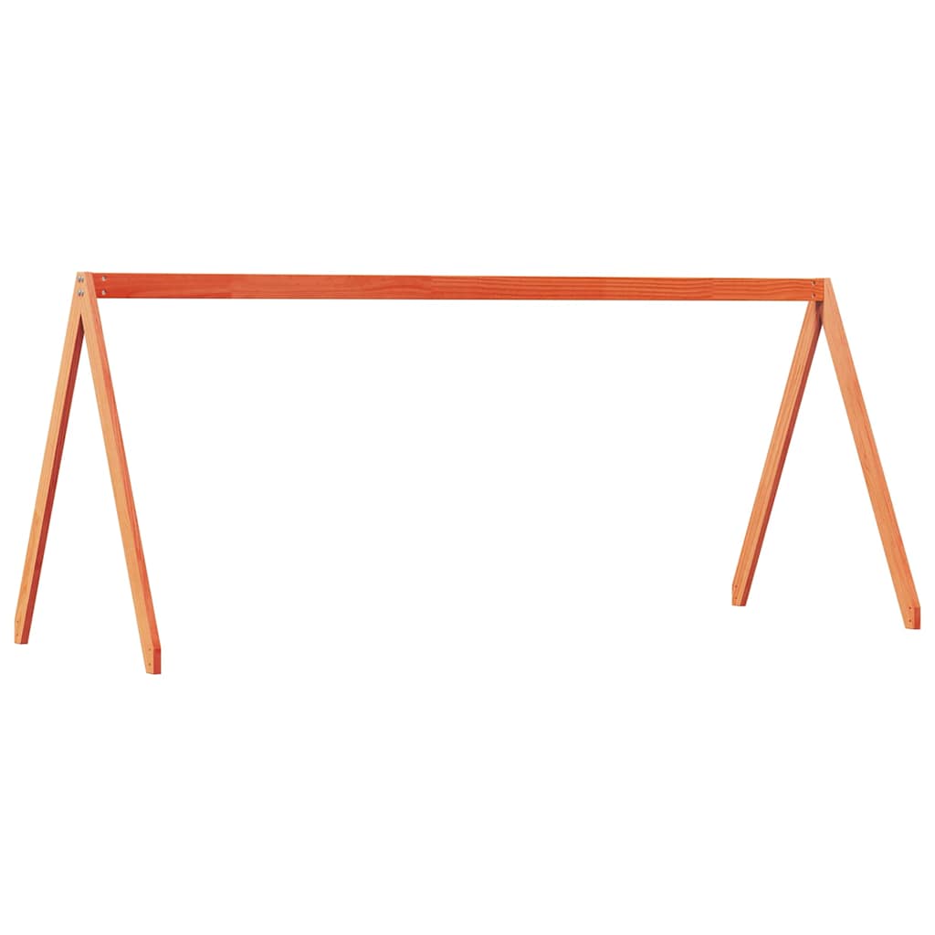 stel til husseng 203x95,5x142 cm massivt fyrretræ gyldenbrun