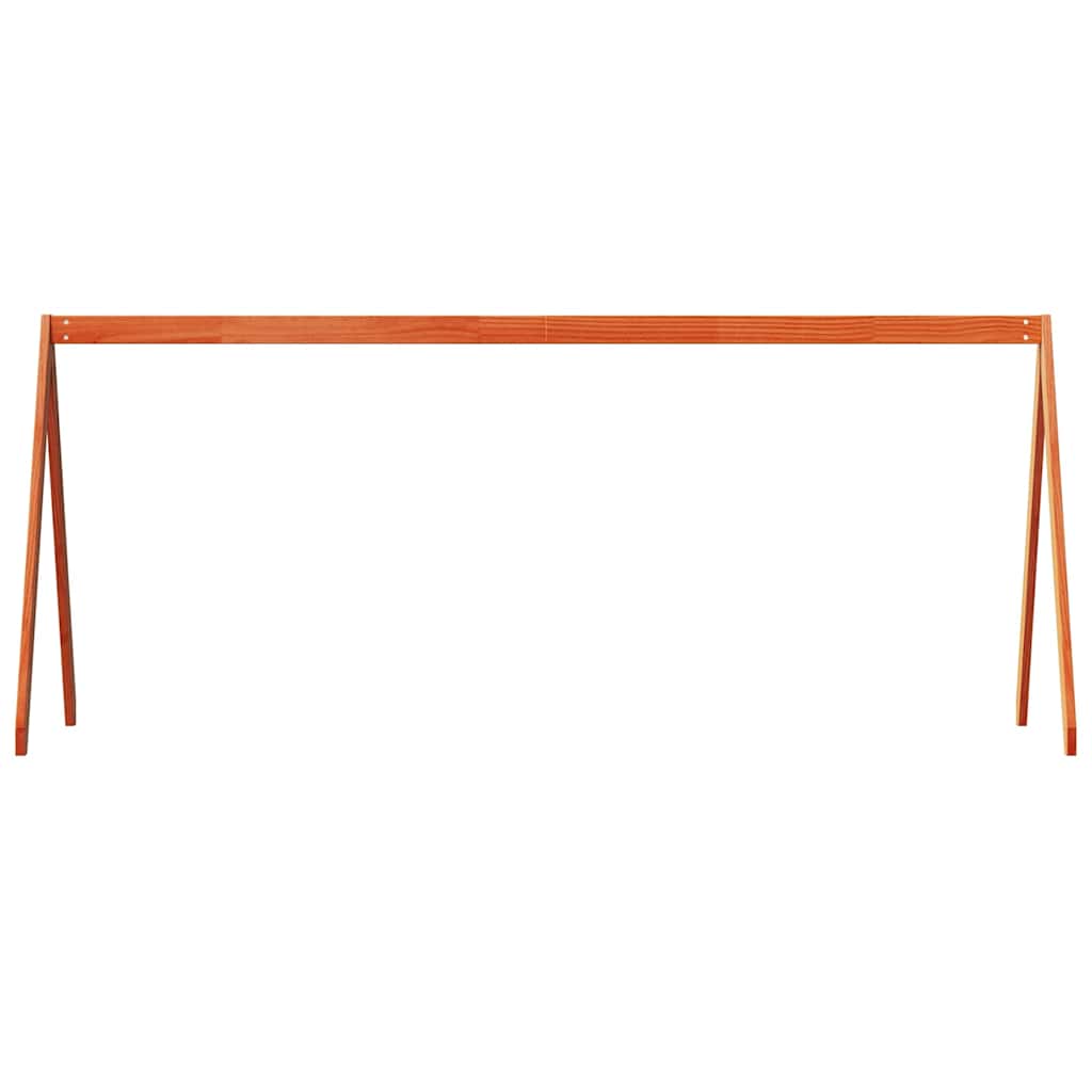 stel til husseng 203x95,5x142 cm massivt fyrretræ gyldenbrun