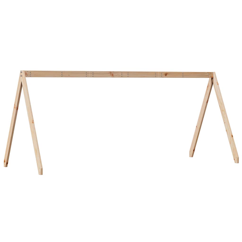 stel til husseng 199x80,5x88 cm massivt fyrretræ