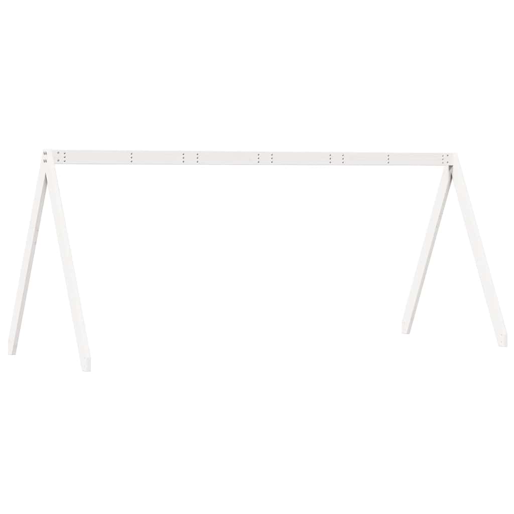stel til husseng 199x80,5x88 cm massivt fyrretræ hvid
