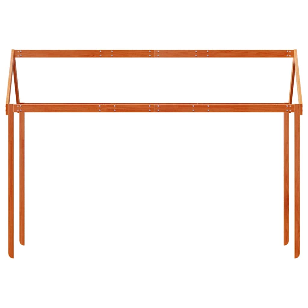 stel til husseng 217x95,5x159 cm massivt fyrretræ gyldenbrun