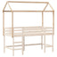 stel til husseng 217x85,5x154 cm massivt fyrretræ