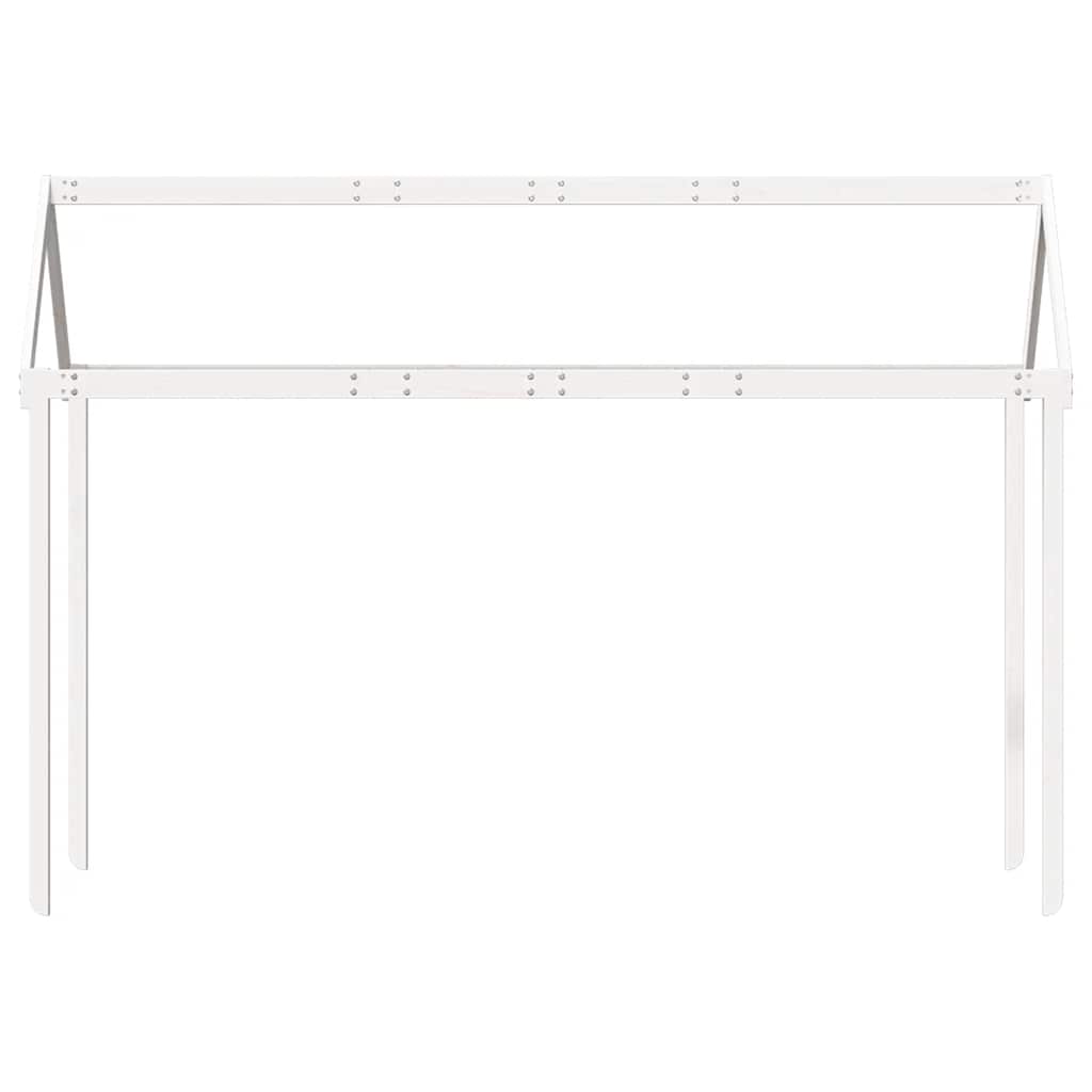 stel til husseng 217x85,5x154 cm massivt fyrretræ hvid