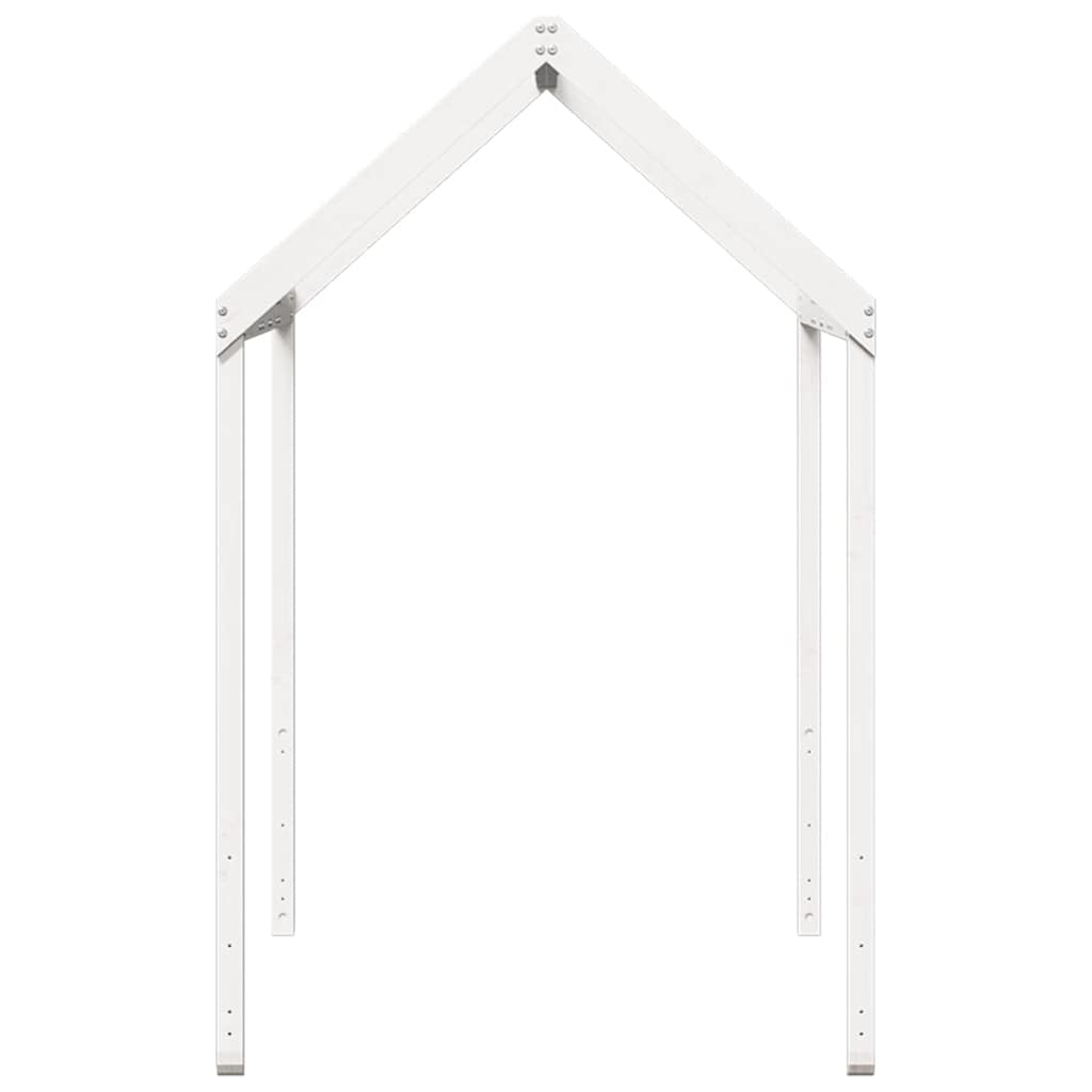 stel til husseng 217x85,5x154 cm massivt fyrretræ hvid