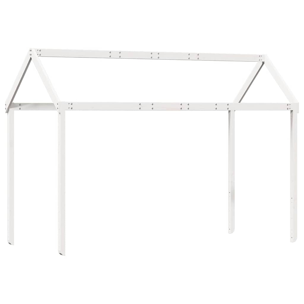 stel til husseng 217x85,5x154 cm massivt fyrretræ hvid