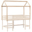 stel til husseng 207x95,5x159 cm massivt fyrretræ