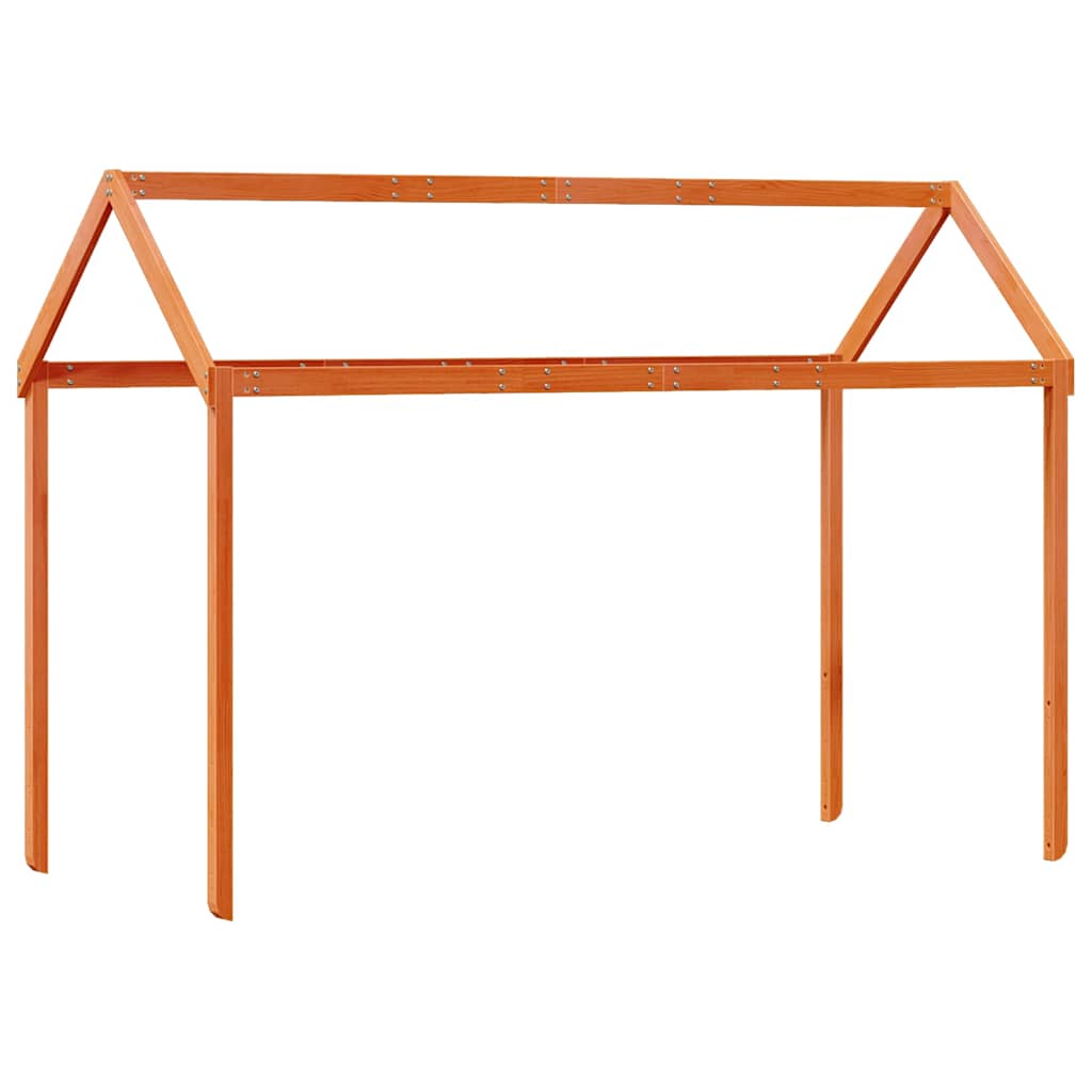 stel til husseng 207x95,5x159 cm massivt fyrretræ gyldenbrun