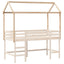 stel til husseng 207x80,5x151,5 cm massivt fyrretræ