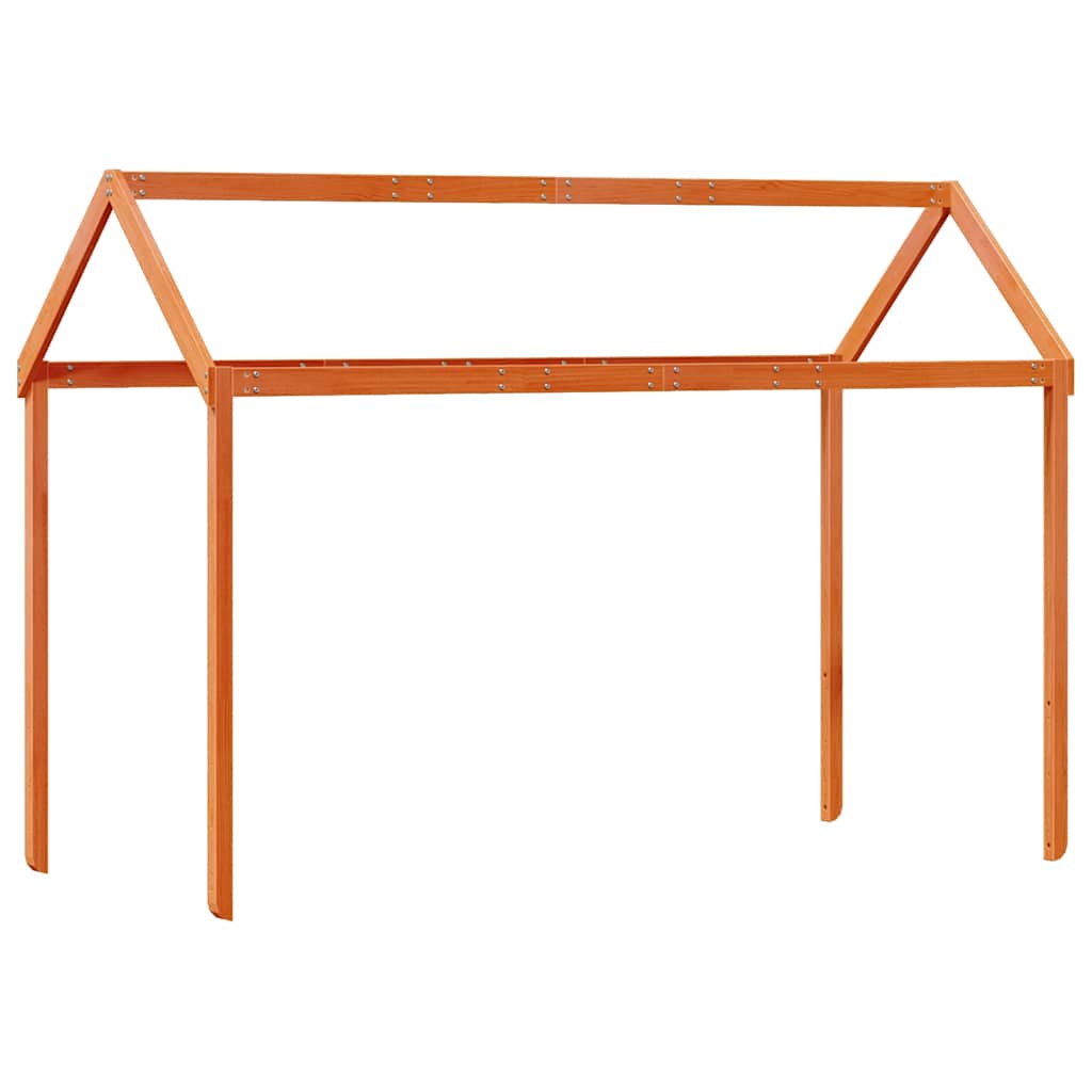 stel til husseng 207x80,5x151,5 cm massivt fyrretræ gyldenbrun