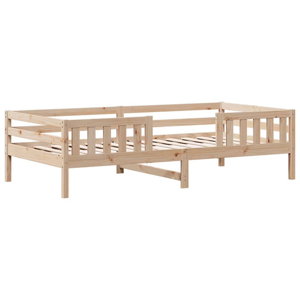 sengeramme uden madras 90x200 cm massivt fyrretræ