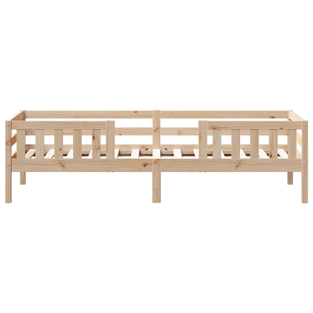 sengeramme uden madras 90x200 cm massivt fyrretræ