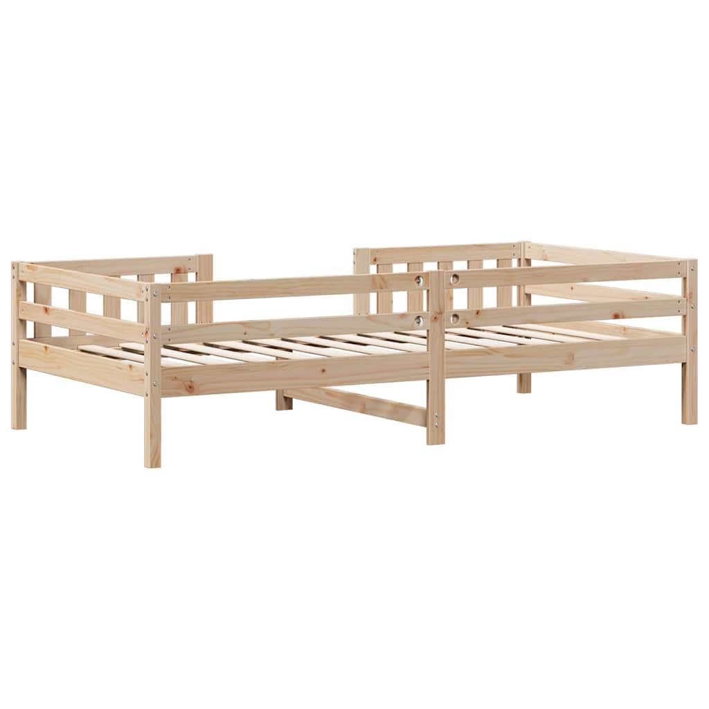sengeramme uden madras 90x200 cm massivt fyrretræ