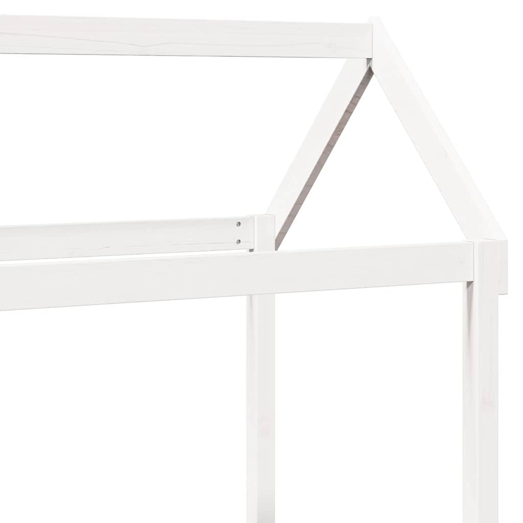 stel til husseng 118x70x176,5 cm massivt fyrretræ hvid