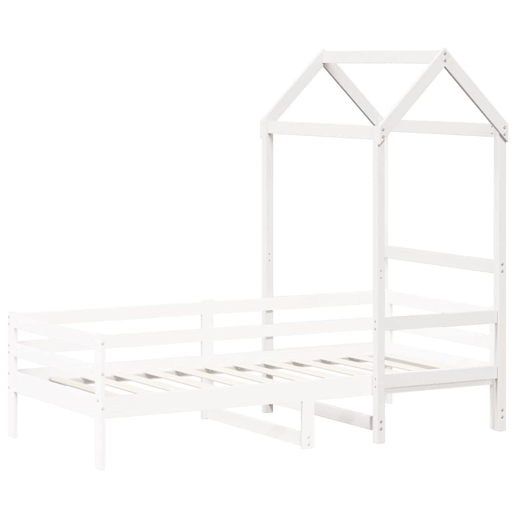 stel til husseng 98x70x176,5 cm massivt fyrretræ hvid