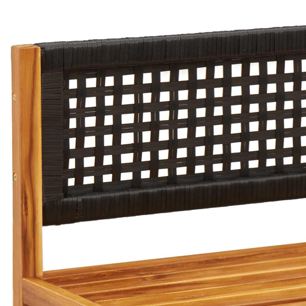 havesofahjørne med hynder træ akacie og rattan