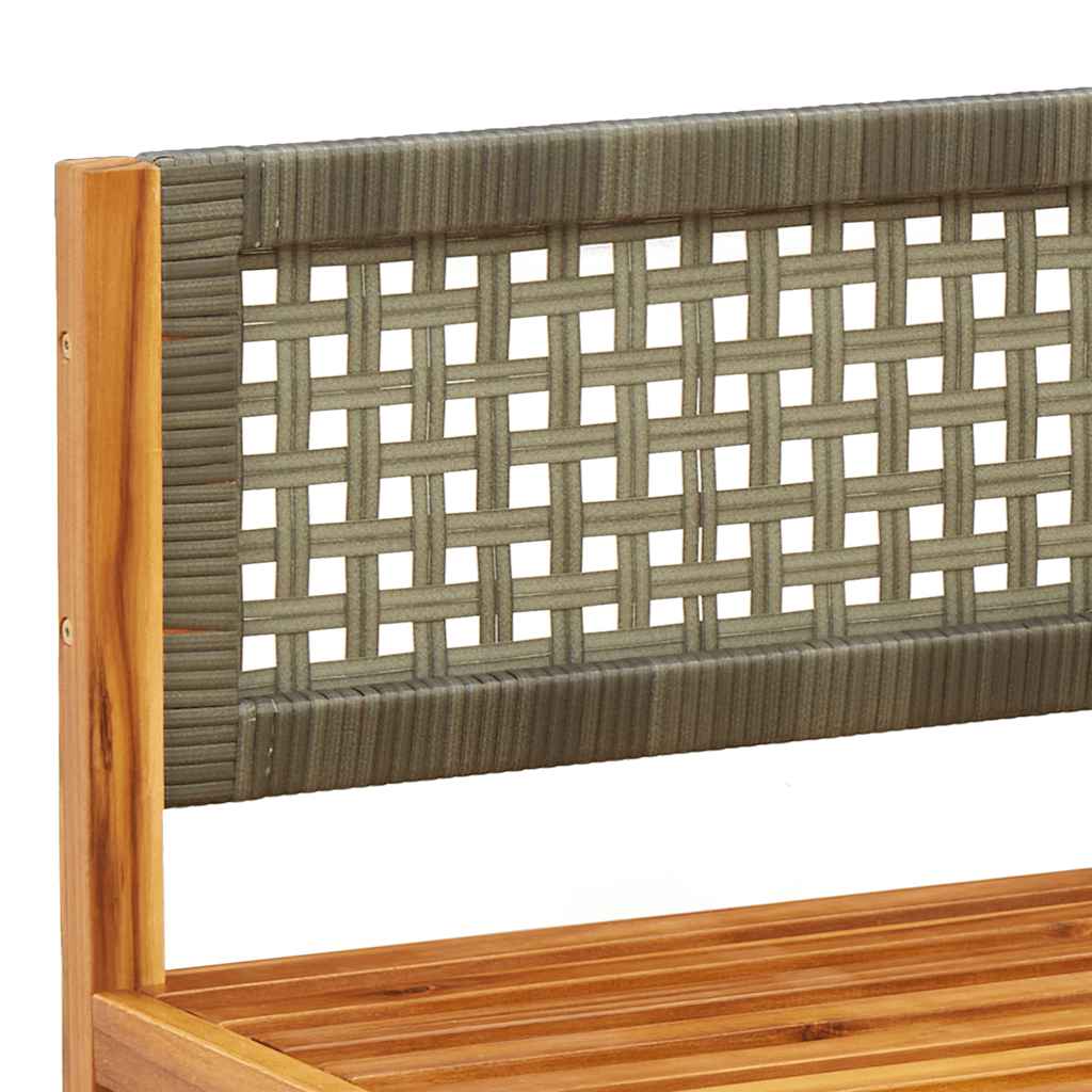 havesofahjørne med hynder træ akacie og rattan