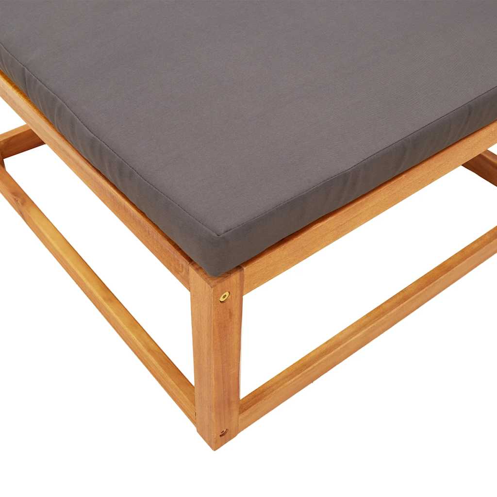havesofasæt i 3 dele med hynder i træ akacie og rattan