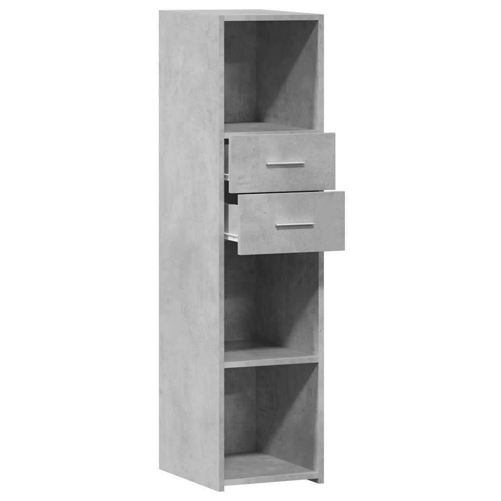 højskab 30x42,5x124 cm konstrueret træ betongrå