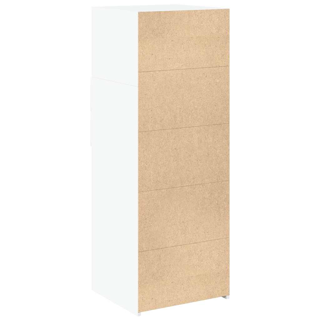 højskab 45x42,5x124 cm konstrueret træ hvid
