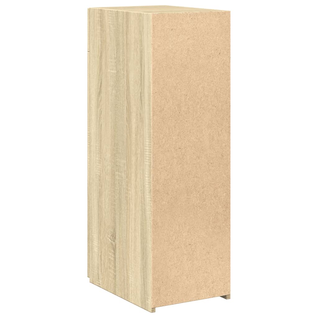 reol 30x42,5x93 cm konstrueret træ sonoma-eg