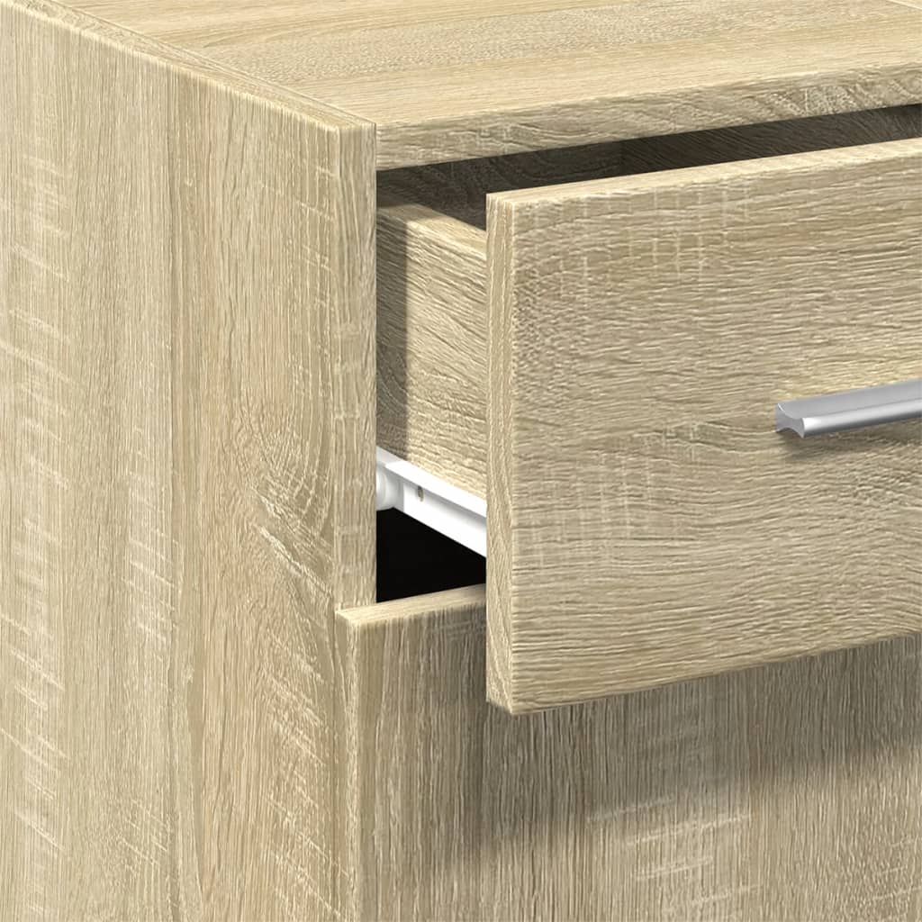 reol 30x42,5x93 cm konstrueret træ sonoma-eg