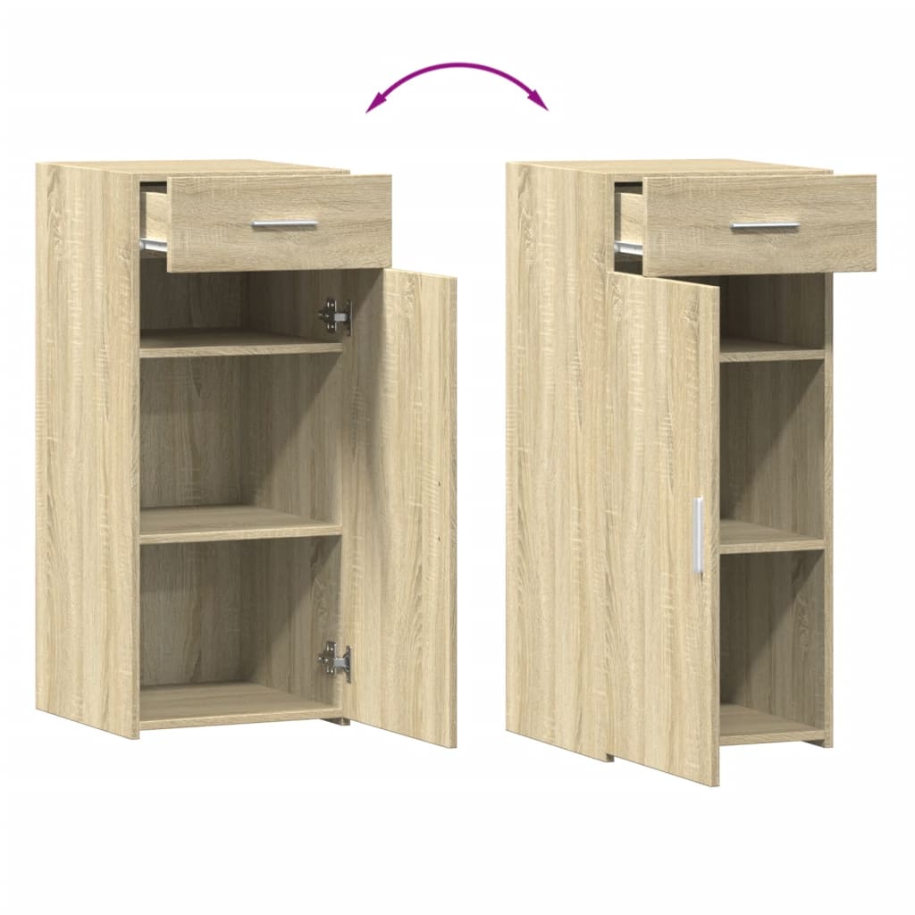 skab 40x42,5x93 cm konstrueret træ sonoma-eg