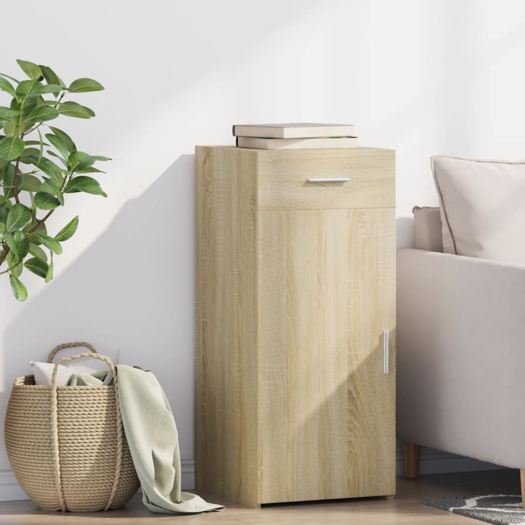 skab 40x42,5x93 cm konstrueret træ sonoma-eg