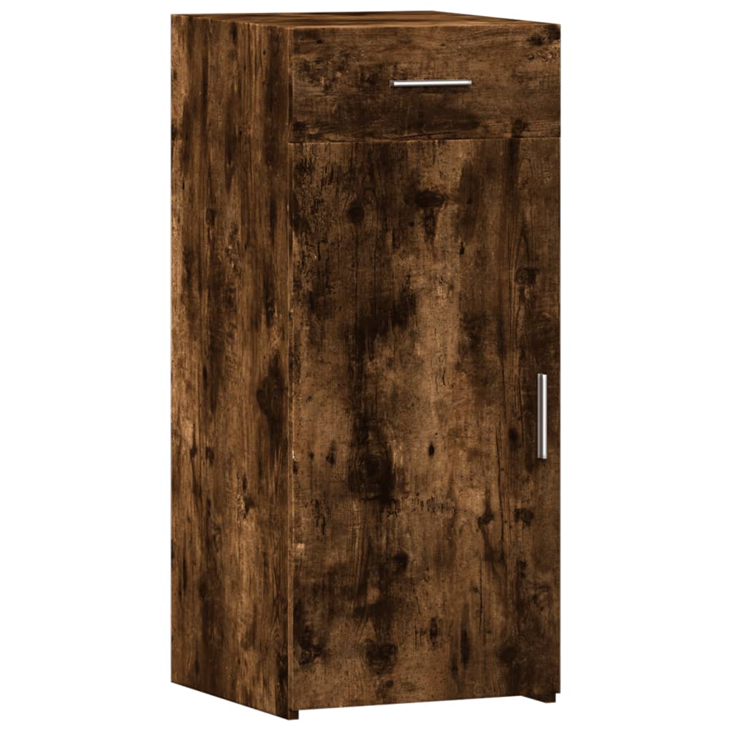 skab 40x42,5x93 cm konstrueret træ røget egetræsfarve