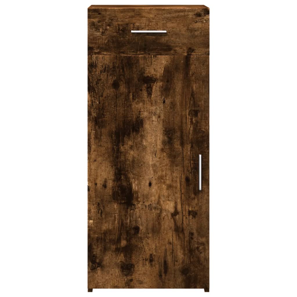 skab 40x42,5x93 cm konstrueret træ røget egetræsfarve