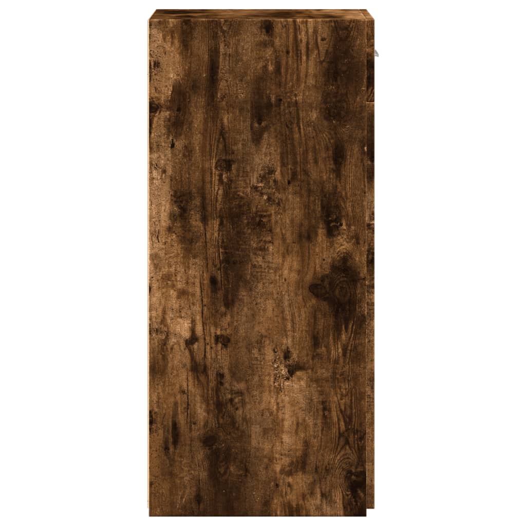 skab 40x42,5x93 cm konstrueret træ røget egetræsfarve