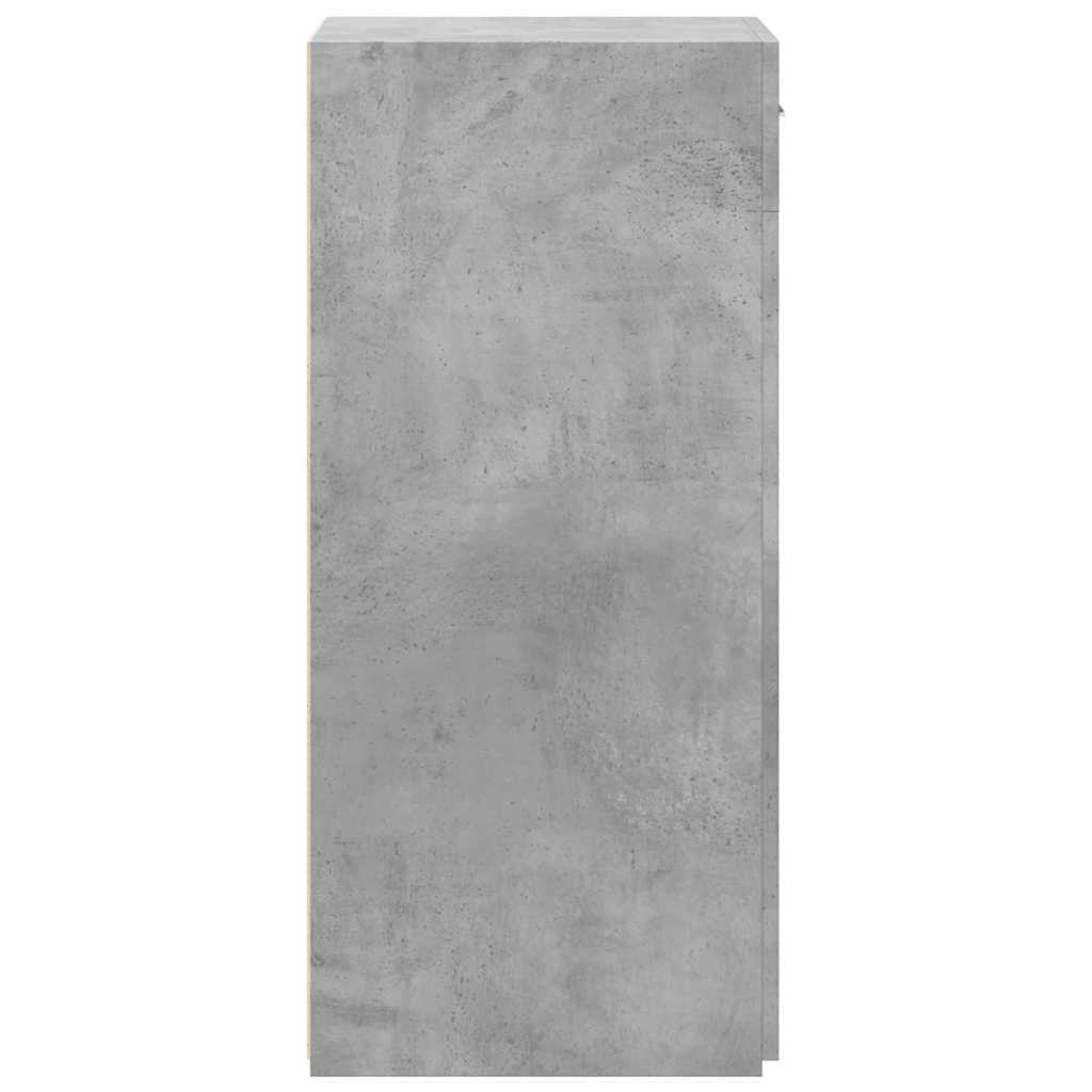 skab 45x34x93 cm konstrueret træ betongrå