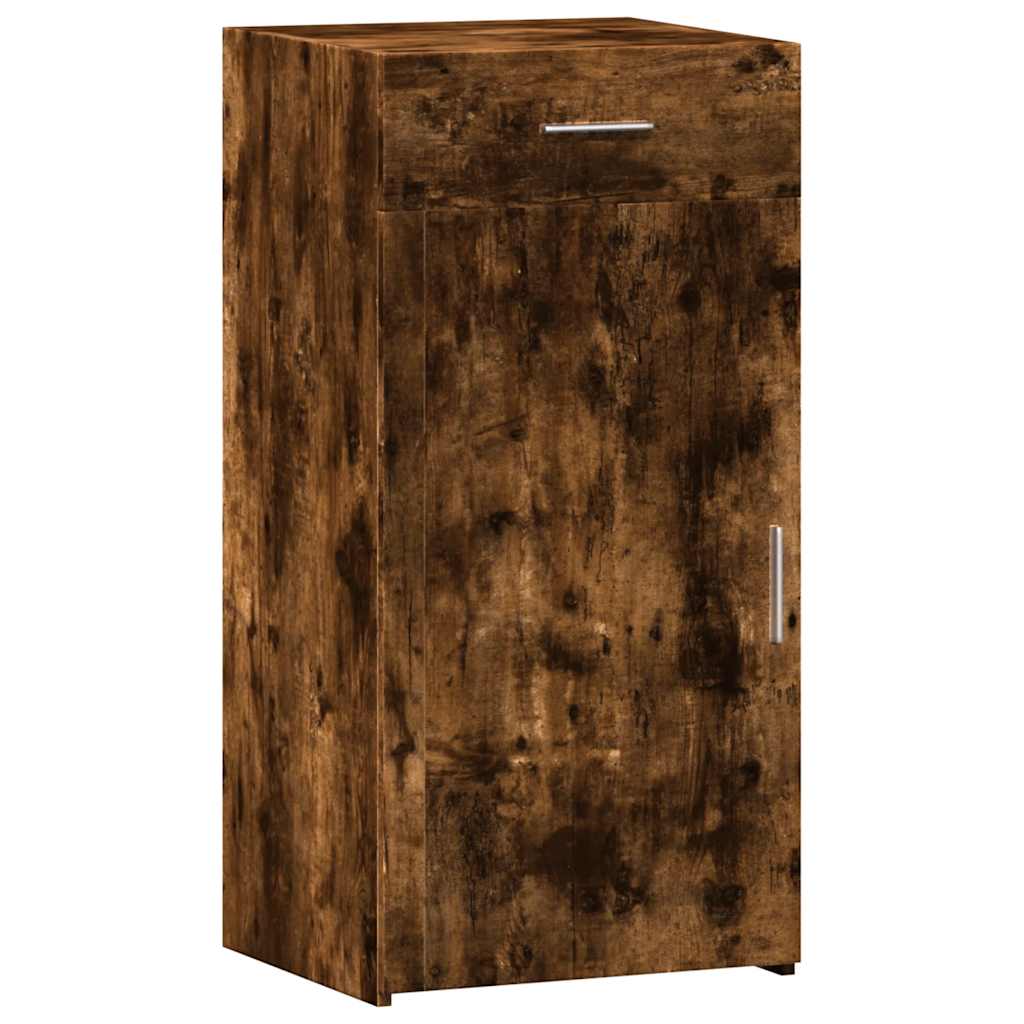 skab 45x42,5x93 cm konstrueret træ røget egetræsfarve