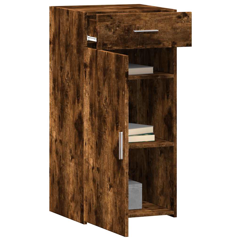 skab 45x42,5x93 cm konstrueret træ røget egetræsfarve