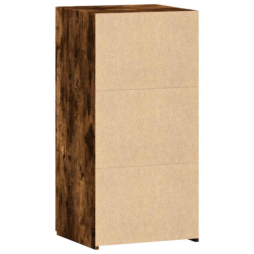skab 45x42,5x93 cm konstrueret træ røget egetræsfarve
